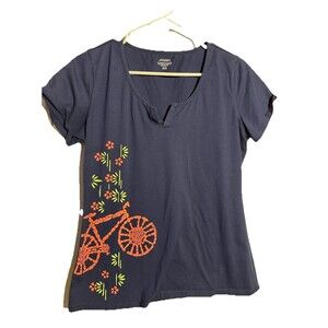 Jockey Women's Short Sleeve V-Neck T-Shirt, size Medium